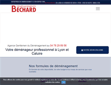 Tablet Screenshot of bechard-demenagements.com